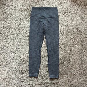 Lululemon 25" Heather Gray Lined Leggings
